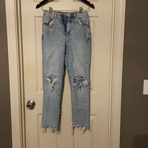 Garage ripped mom jeans